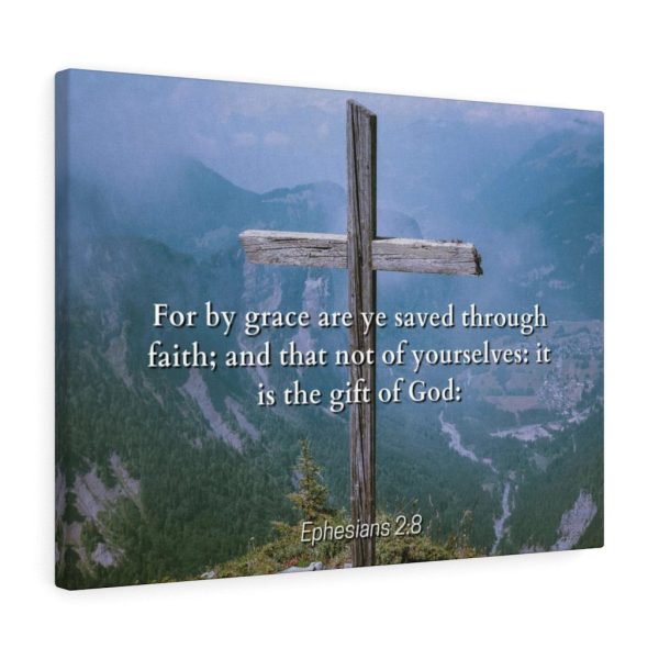 Scripture Canvas Saved Through Faith Ephesians 2:8 Christian Bible Verse Meaningful Framed Prints, Canvas Paintings - Image 6