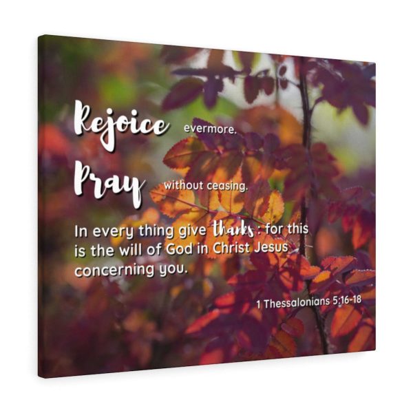 Scripture Canvas Rejoice Pray Thanks 1 Thessalonians 5:16 18 Christian Bible Verse Meaningful Framed Prints, Canvas Paintings