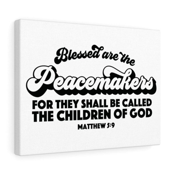 Scripture Canvas Peacemakers Matthew 5:9 Christian Bible Verse Meaningful Framed Prints, Canvas Paintings - Image 5