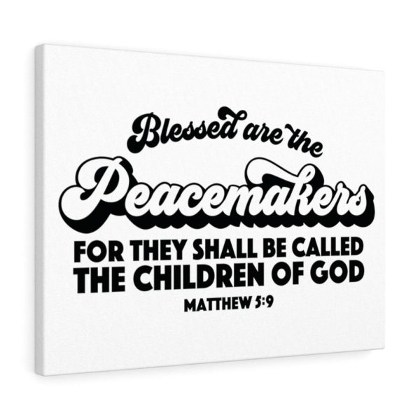 Scripture Canvas Peacemakers Matthew 5:9 Christian Bible Verse Meaningful Framed Prints, Canvas Paintings - Image 8