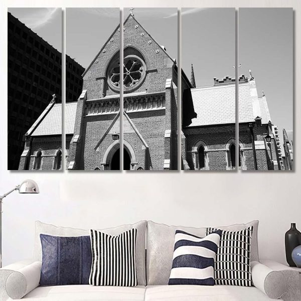 Perth City Western Australia St Georges Christian Premium Multi Canvas Prints, Multi Piece Panel Canvas Luxury Gallery Wall Fine Art Print - Image 8