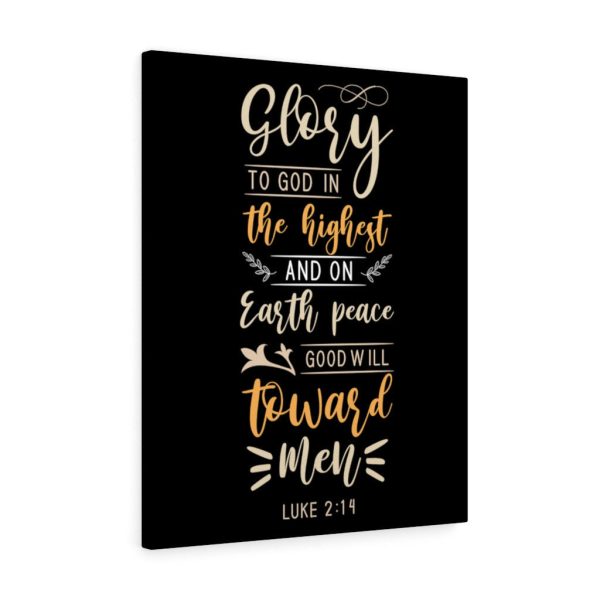 Scripture Canvas Good Will Luke 2:14 Christian Bible Verse Meaningful Framed Prints, Canvas Paintings - Image 7