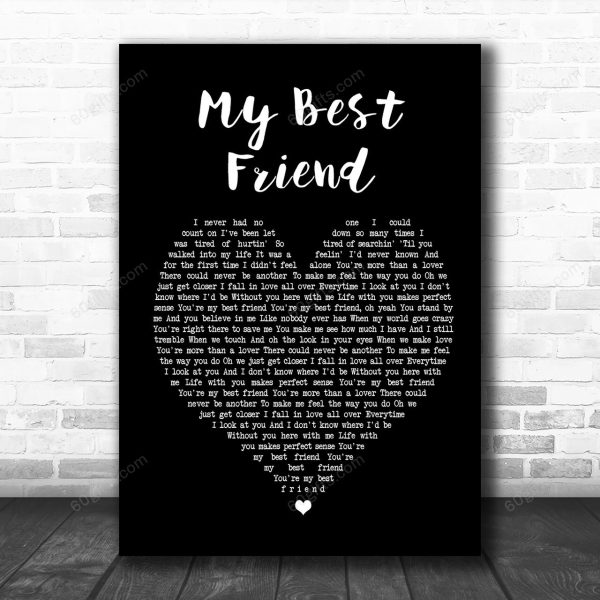 Tim McGraw My Best Friend Black Heart Song Lyric Music Art Print - Canvas Print Wall Art Home Decor