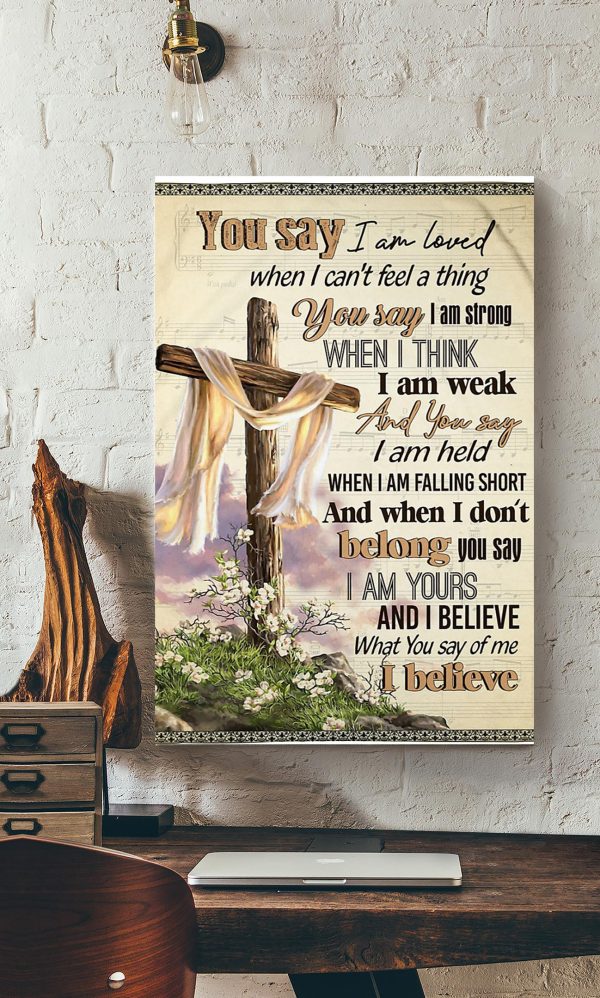 You Say Lyrics Vintage Gallery Canvas Painting For Christian Lauren Daigle Fan Canvas Gallery Painting Wrapped Canvas Framed Prints, Canvas Paintings - Image 2