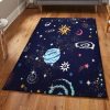 Space Modern Stars Space Rug Rectangle Rugs Washable Area Rug Non-Slip Carpet For Living Room Bedroom