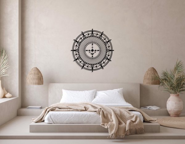 Moon Metal Wall Art, Metal Wall Decor, Sun And Moon, Bedroom Wall Deco - Image 2