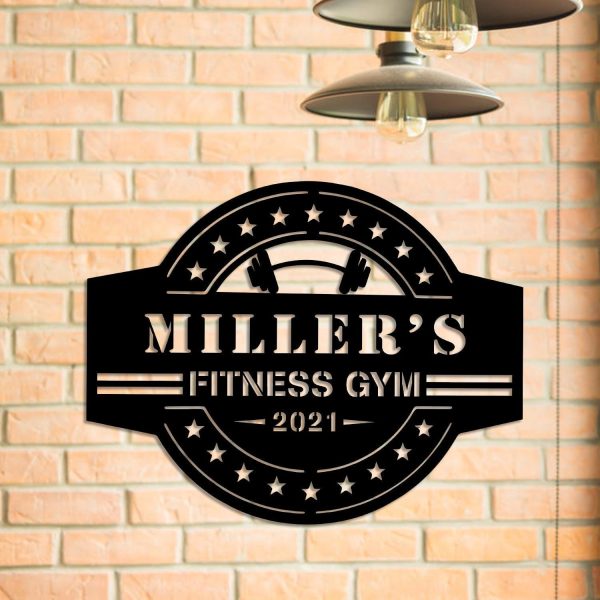 Metal Gym Sign, Custom Fitness Center, Cross Fit Club, Home Wall Decor - Image 4