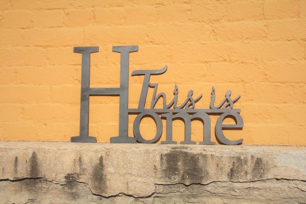 Metal Word Sign This Is Home Christmas Gift Decorations