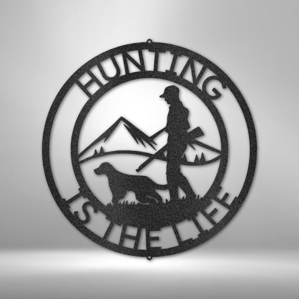 The Hunter Personalized Metal Sign Custom Family Name Metal Sign Outdo