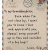 Custom Design Gigi Gift For Granddaughter I Love And Appreciate You Fl