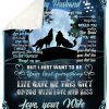 Woft Wife To My Husband Never Forget I Love You Fleece Blanket Sherpa