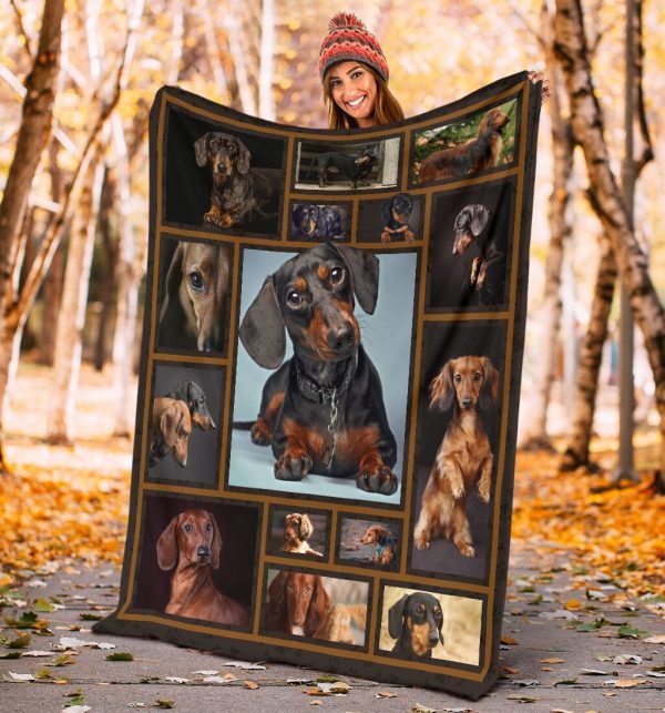 3d Dachshund For Dog Lovers Fleece Blanket - Image 5