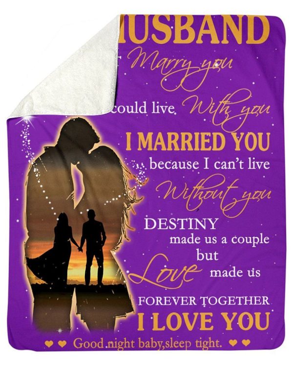 To My Husband Love Made Us Forever Together Custom Design Fleece Blank - Image 3