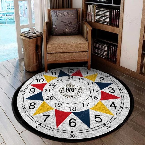 Raf Sector Living Room Round Mat Circle Rug - Image 2