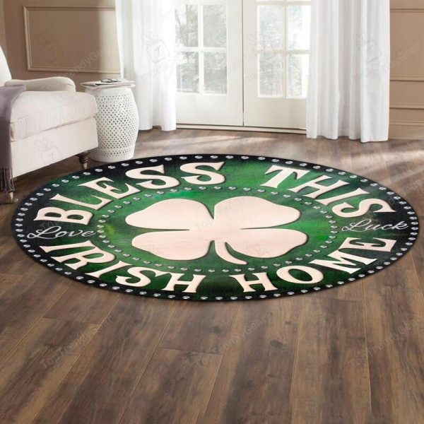 Bless This Irish Home Living Room Round Mat Circle Rug - Image 4