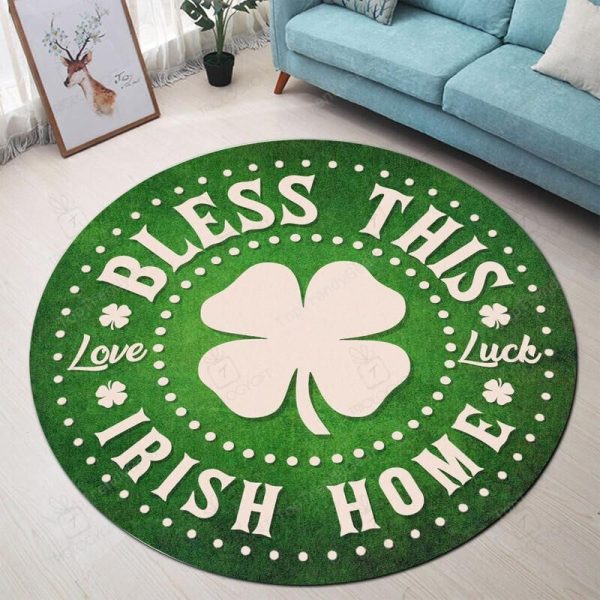 Bless This Irish Home Living Room Round Mat Circle Rug - Image 5