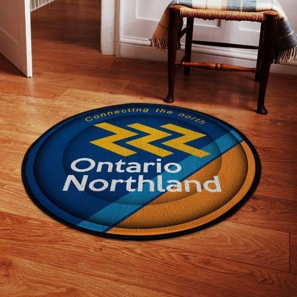 Ont Ontario Round Mat The Ontario Northland Railroad Round Floor Mat Room Rugs Carpet Outdoor Rug Washable Rugs