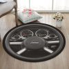 Jeep Round Mat Jeep Round Floor Mat Room Rugs Carpet Outdoor Rug Washable Rugs - Image 3