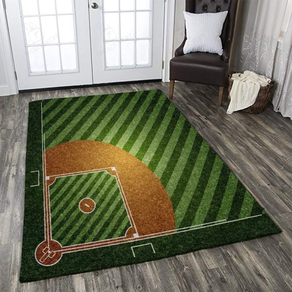 Base Ball Area Rugs For Living Room Rectangle Rug Bedroom Rugs Carpet Flooring Gift RS134261|Rosabella Print