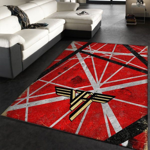 Edward Van H Guitar Rectangle Rug Decor Area Rugs For Living Room Bedroom Kitchen Rugs Home Carpet Flooring Rs012977 Print