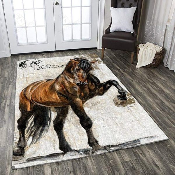 Horse Rectangle Rug Decor Area Rugs For Living Room Bedroom Kitchen Rugs Home Carpet Flooring Rs016151 Print