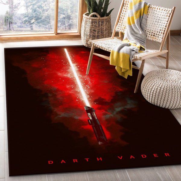 Revenge Of The Sith Star Wars Movie Rug Star Wars Lightsabers Rug Rectangle Area Rugs Carpet For Living Room, Bedroom, Kitchen Rugs, Non-Slip Carpet Rp124562 Print